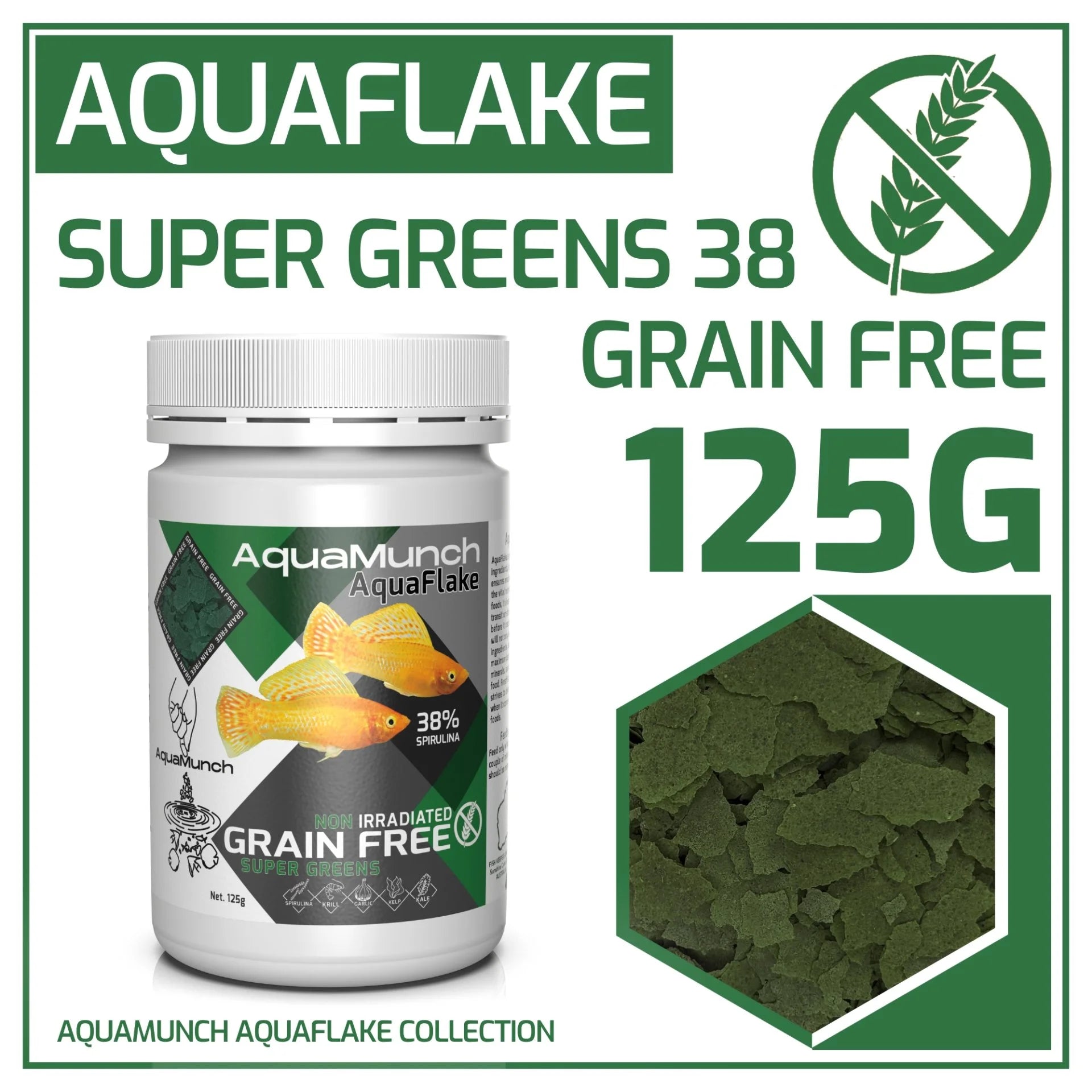 Aquamunch Aquaflake Super Greens 125g