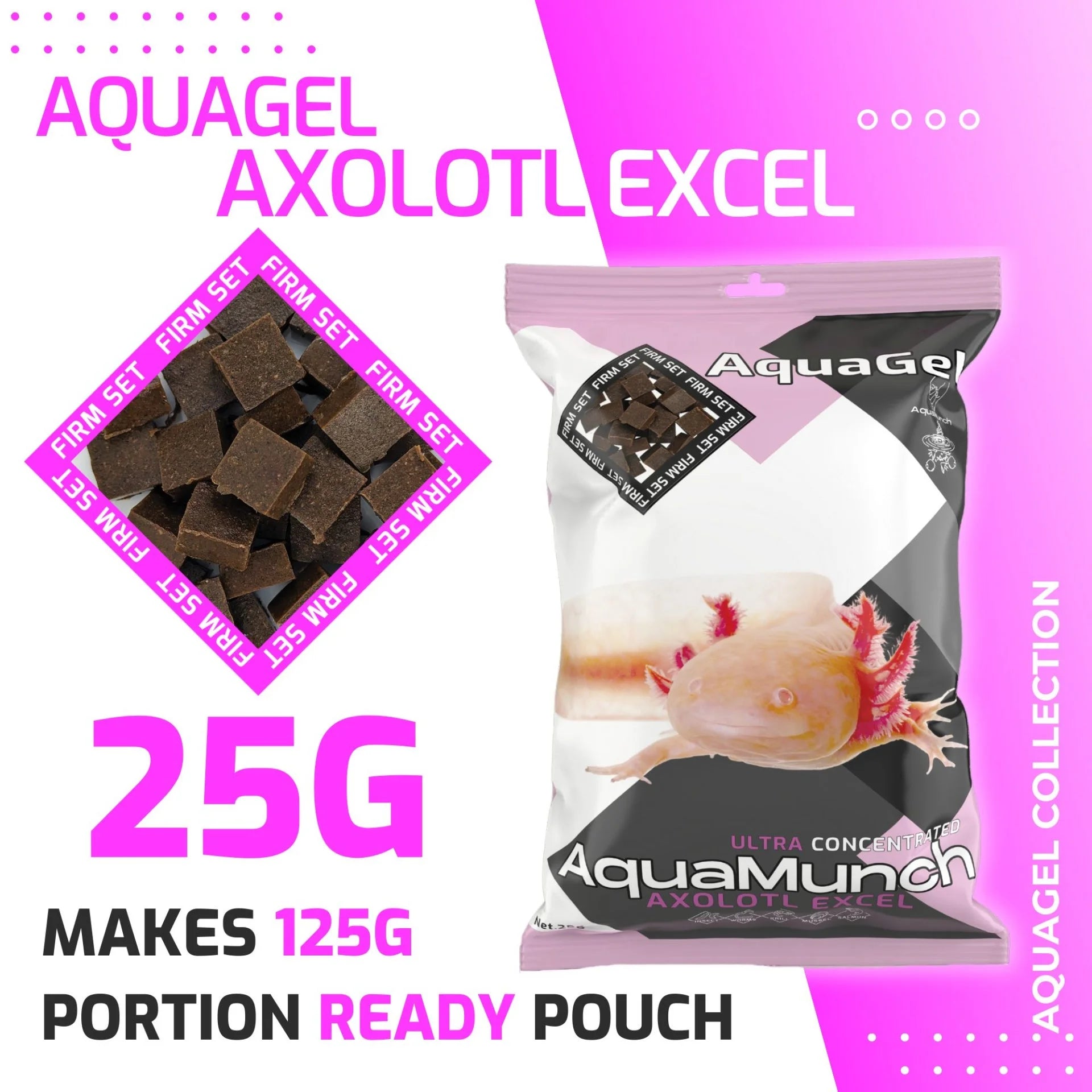 Aquamunch Aquagel Axolotl Excel 25g