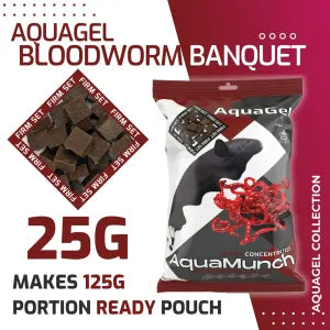 Aquamunch Aquagel Bloodworm Banquet 25g