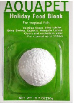 Holiday Feeding Block Aquapet Round 16gm