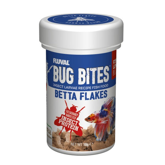 Betta Fighting Fish Fluval Bug Bites Colour Flakes 18g